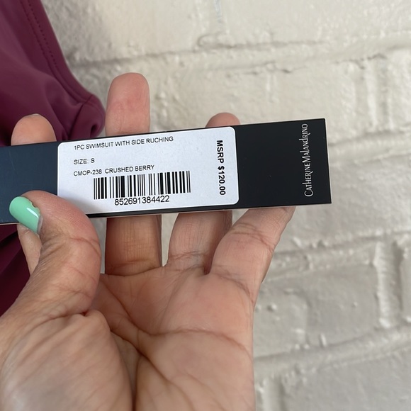 Catherine Malandrino Women’s Plum One Piece Bathing Suit - Picture 4 of 7